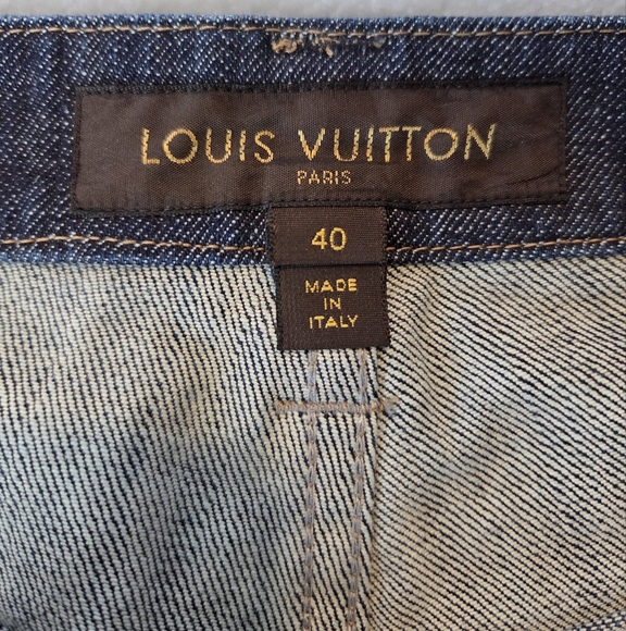 ❌️SOLD❌️Authentic Louis Vuitton Blue Bermuda Shorts Relaxed Fit Denim Sz 8 (M) - Picture 6 of 9